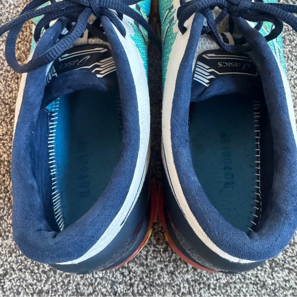 ASICS Gel Quantum 360 CM White Navy Safety Yellow RARE Size 12 Men Sneaker Shoes - Picture 12 of 13